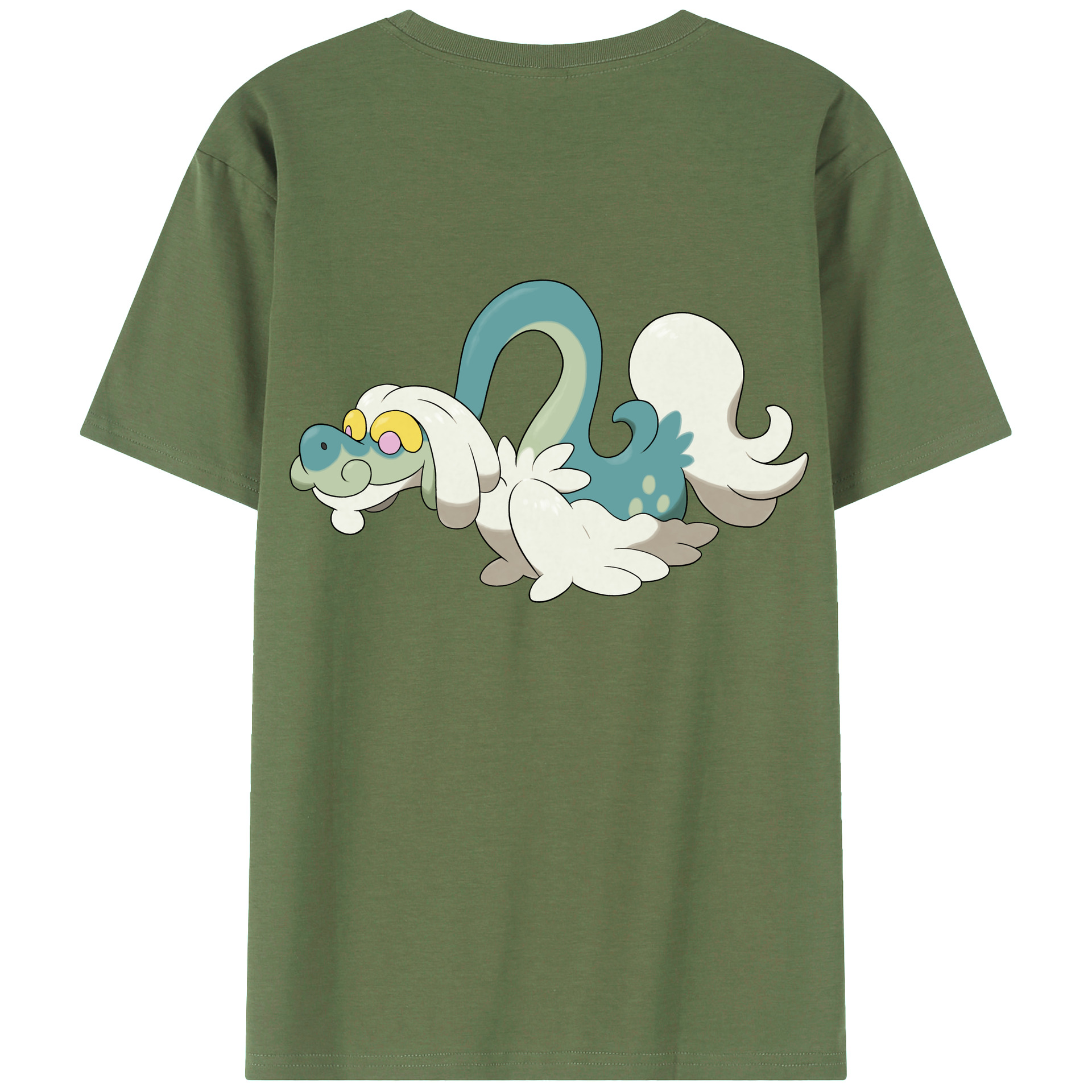 （画像用） ポケットモンスター Pokémon 綿100％ メンズ半袖Tシャツ（バックプリント） 通気性
